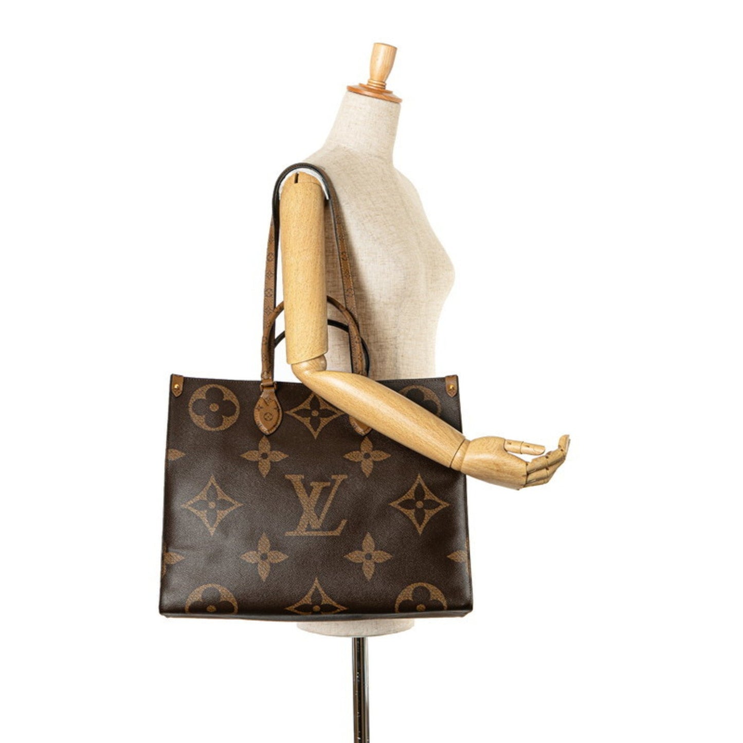 Louis Vuitton Onthego GM Brown Canvas Tote Bag