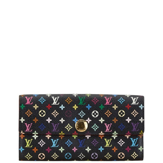 Louis Vuitton Sarah Black Leather Wallet Accessories