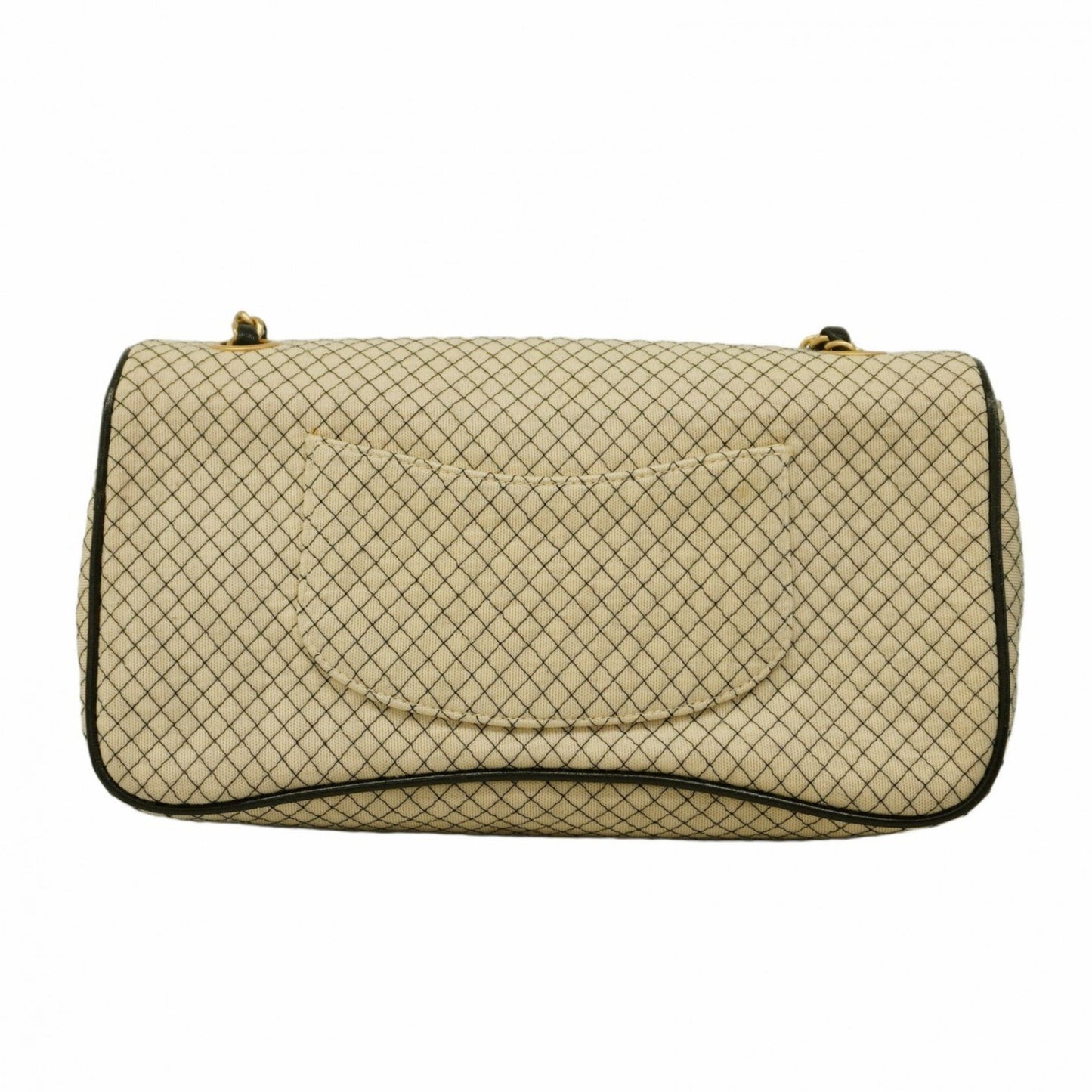 Chanel Flap bag Beige Cloth Shoulder Bag