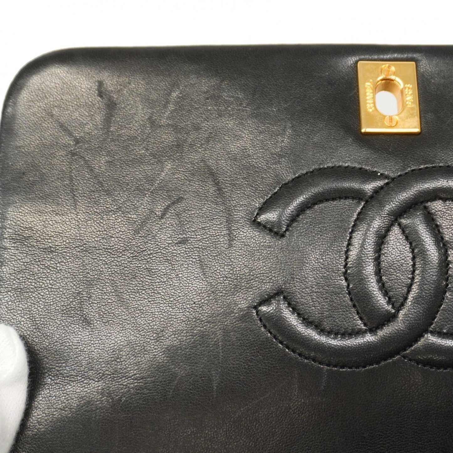 Chanel Flap bag Black Leather Shoulder Bag