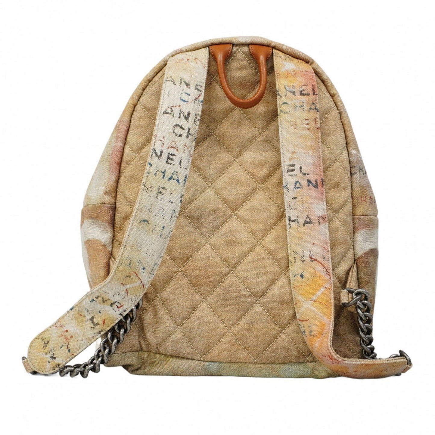 Chanel Cambon Beige Canvas Backpack Bag