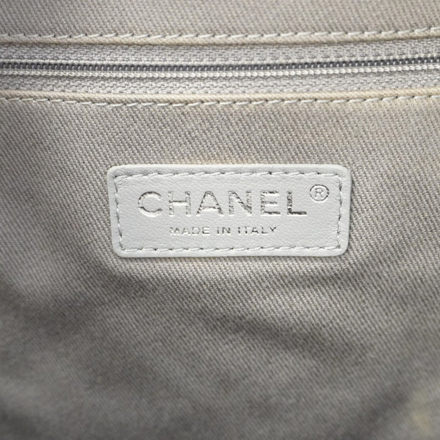 Chanel Cambon Beige Canvas Backpack Bag