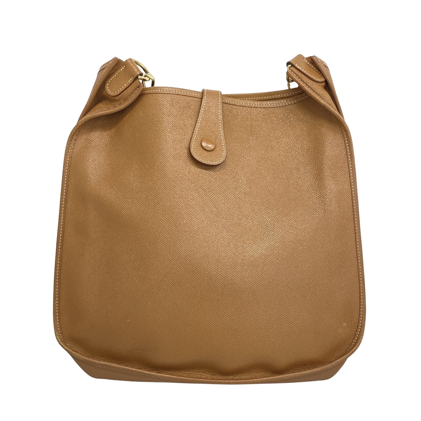 Hermès Gold Leather Shopper Bag