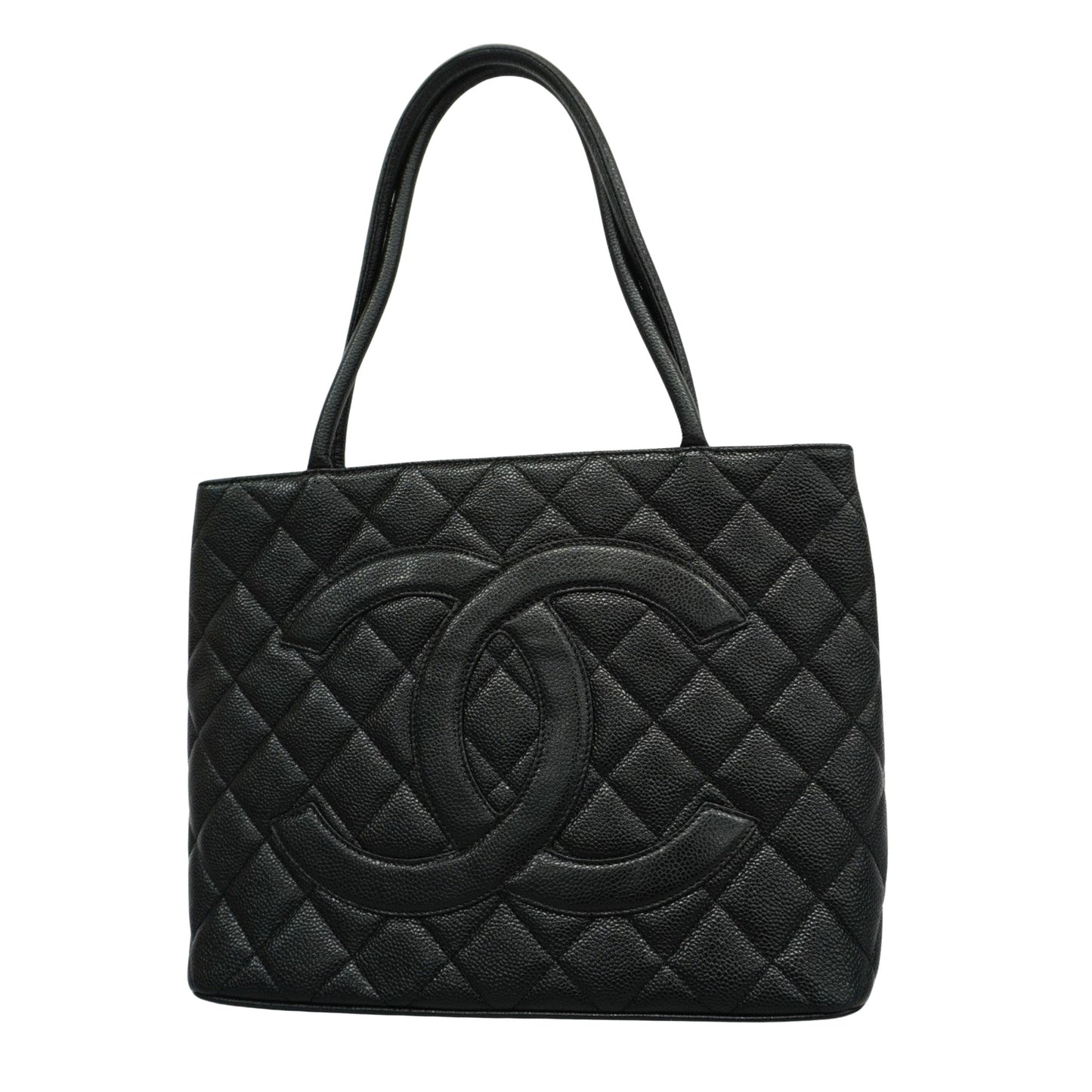 Chanel Black Leather Tote Bag