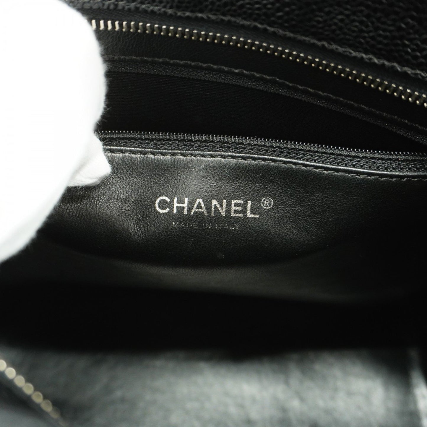 Chanel Black Leather Tote Bag