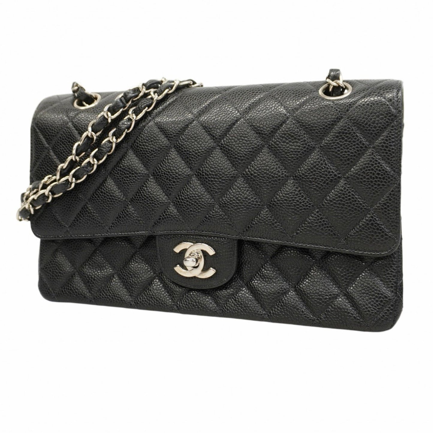 Chanel Timeless 26 Black Leather Shoulder Bag