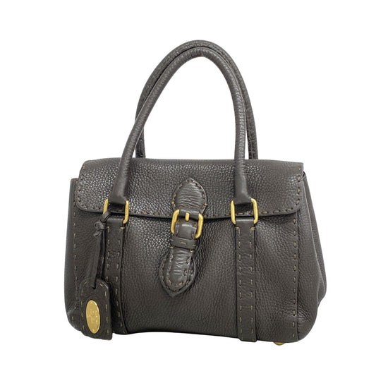 Fendi Brown Leather Hand Bag