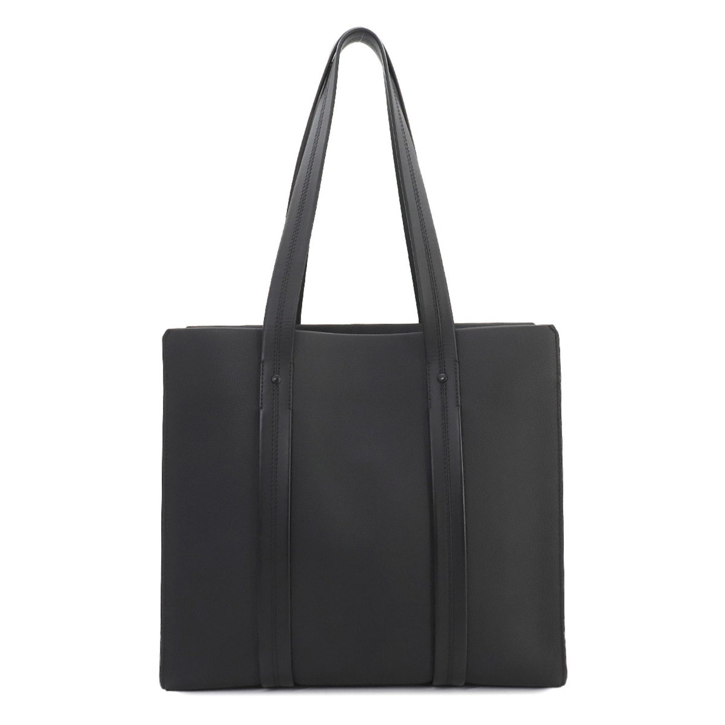 Louis Vuitton Black Leather Tote Bag