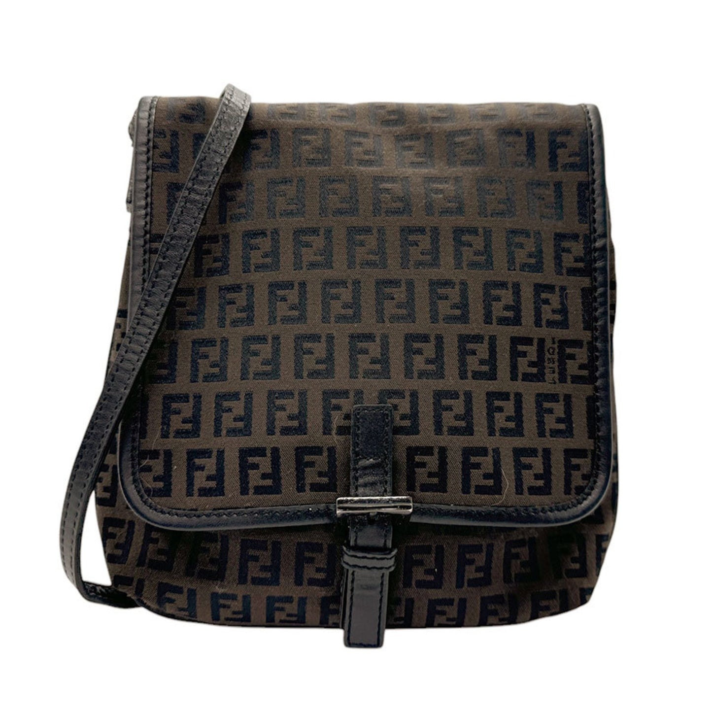 Fendi Zucchino Multicolour Canvas Shoulder Bag