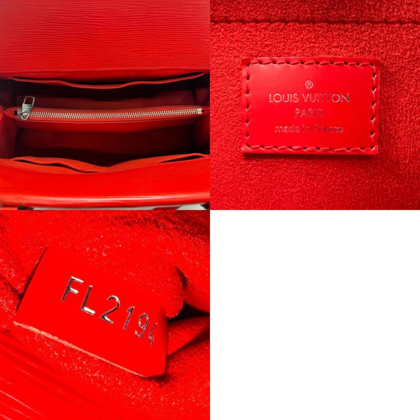 Louis Vuitton Marly Red Leather Hand Bag