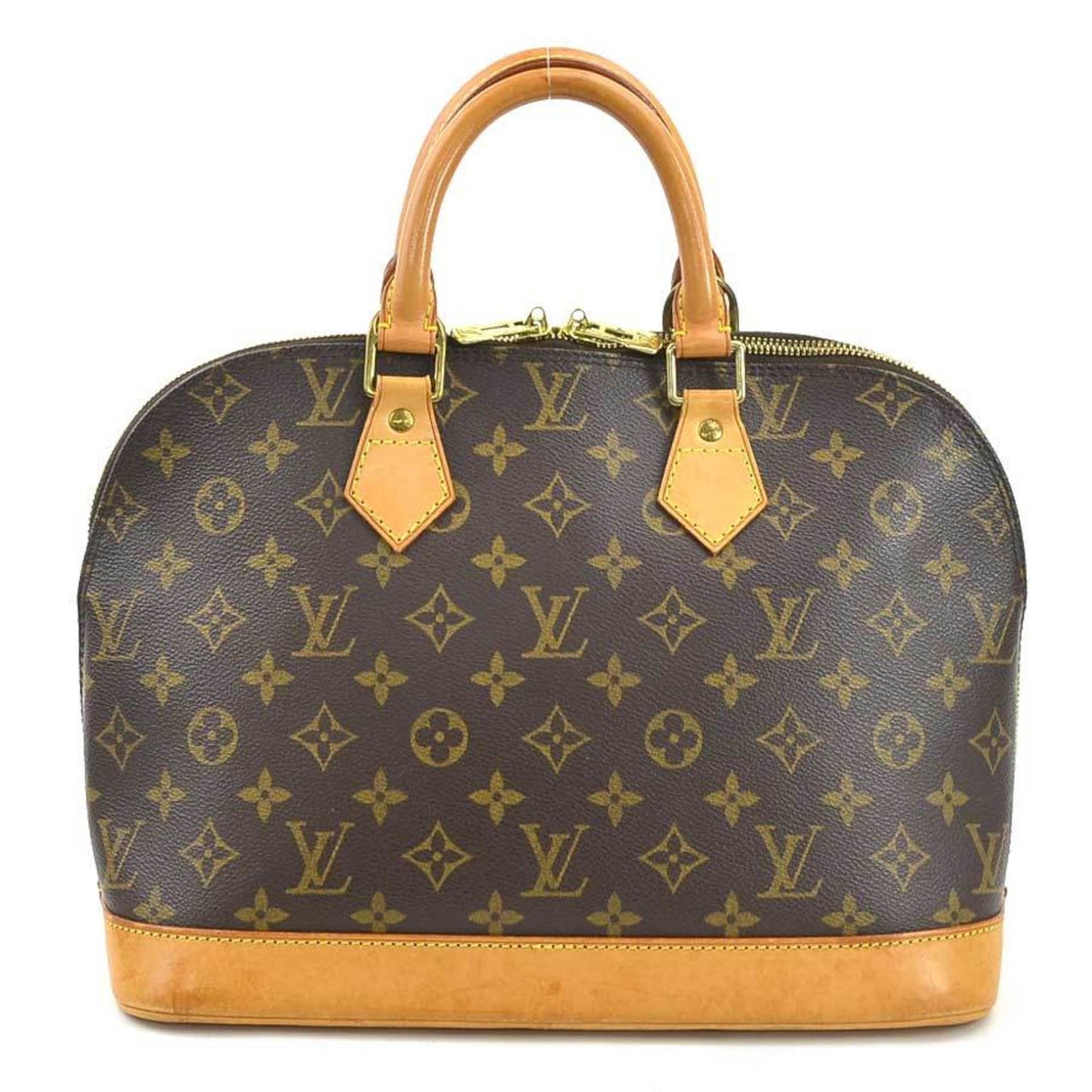 Louis Vuitton Alma Brown Canvas Hand Bag