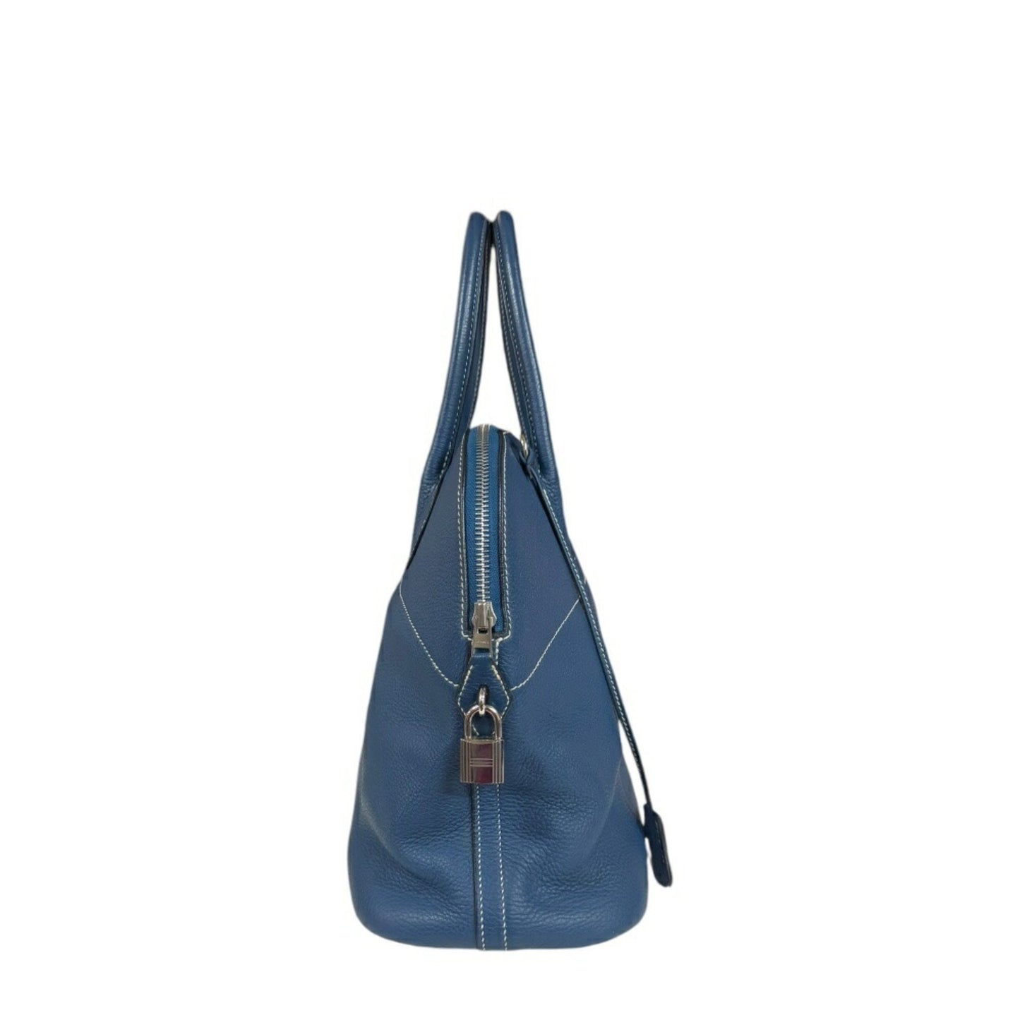 Hermès Bolide Blue Leather Shoulder Bag