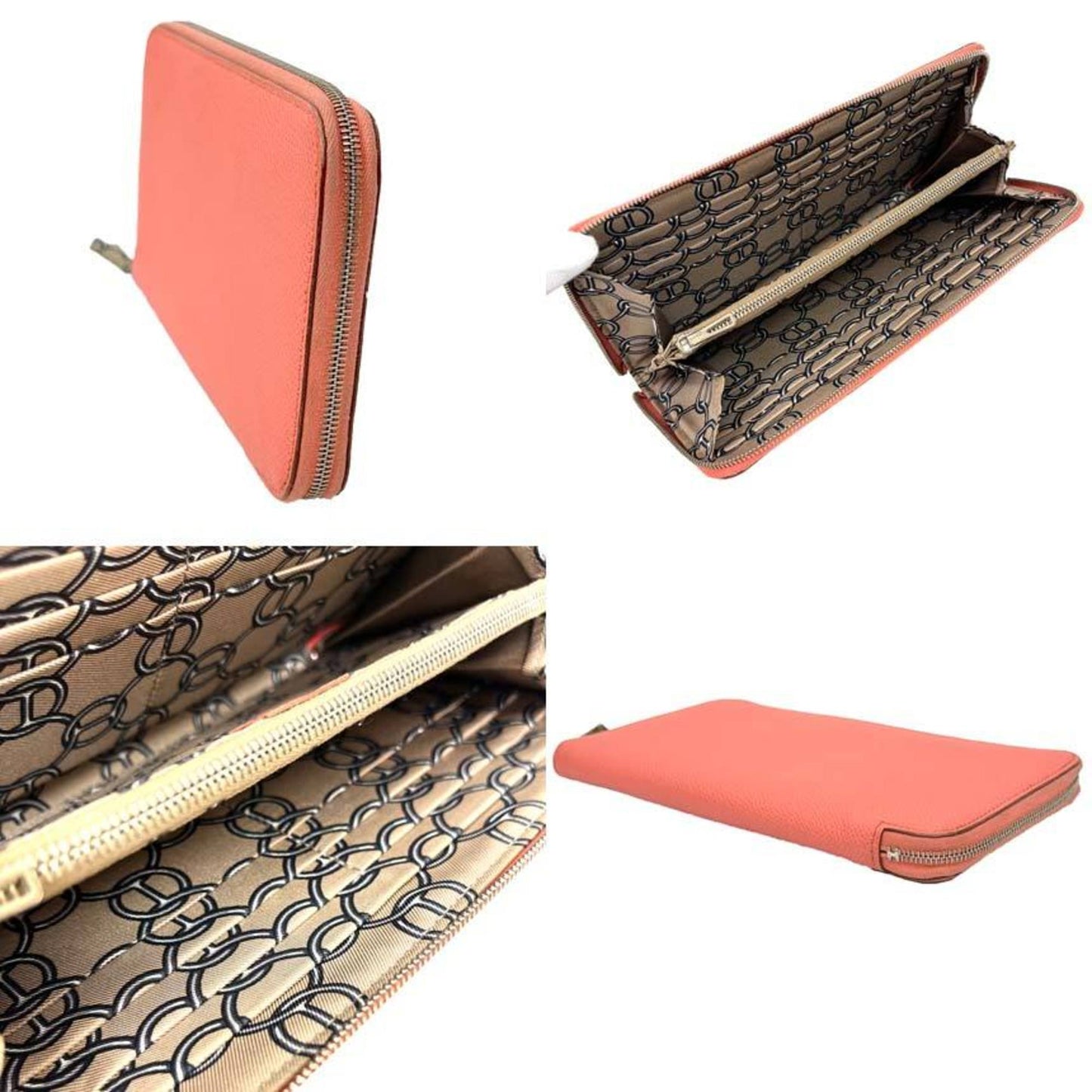 Hermès Azap Pink Leather Wallet Accessories