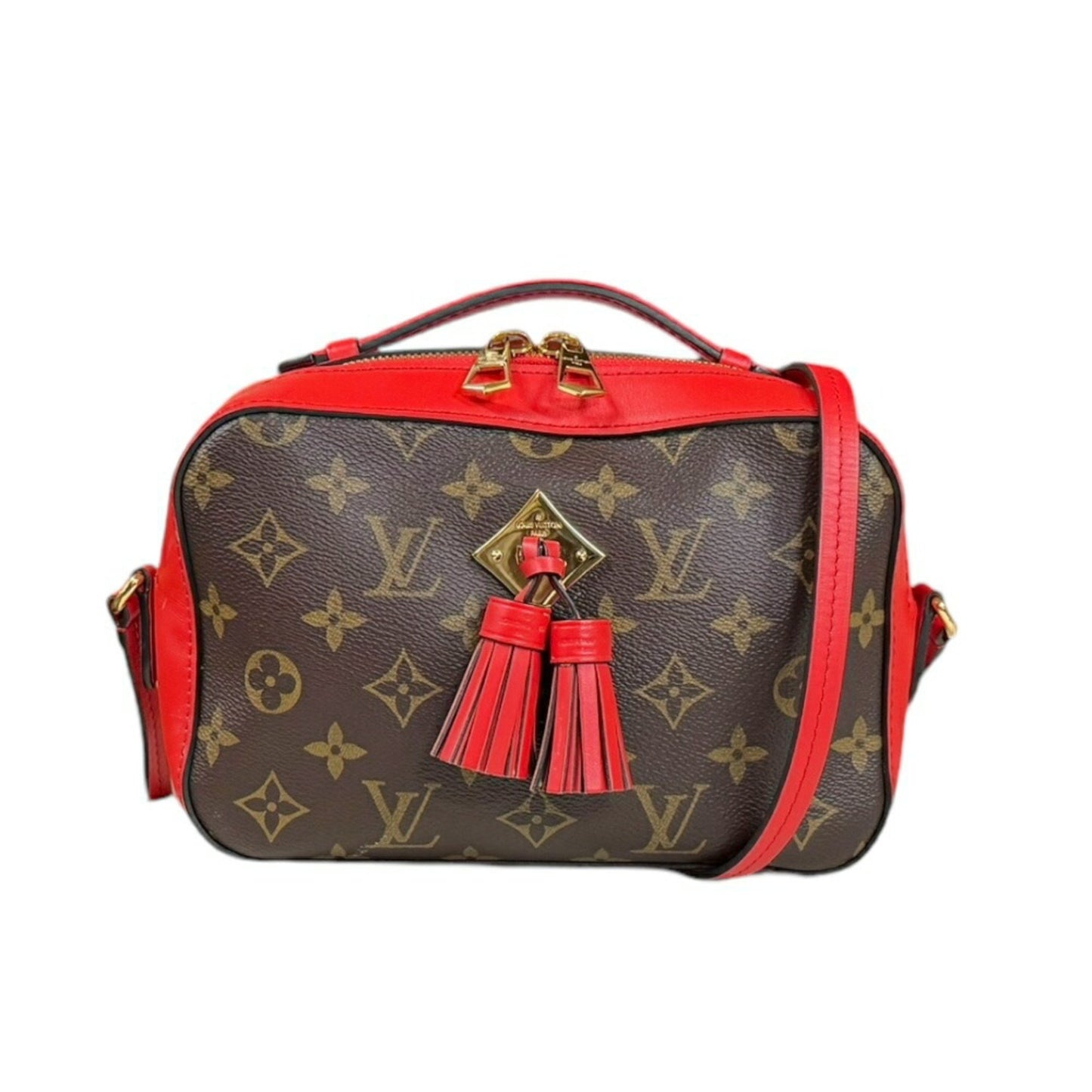 Louis Vuitton Saintonge Brown Canvas Shoulder Bag