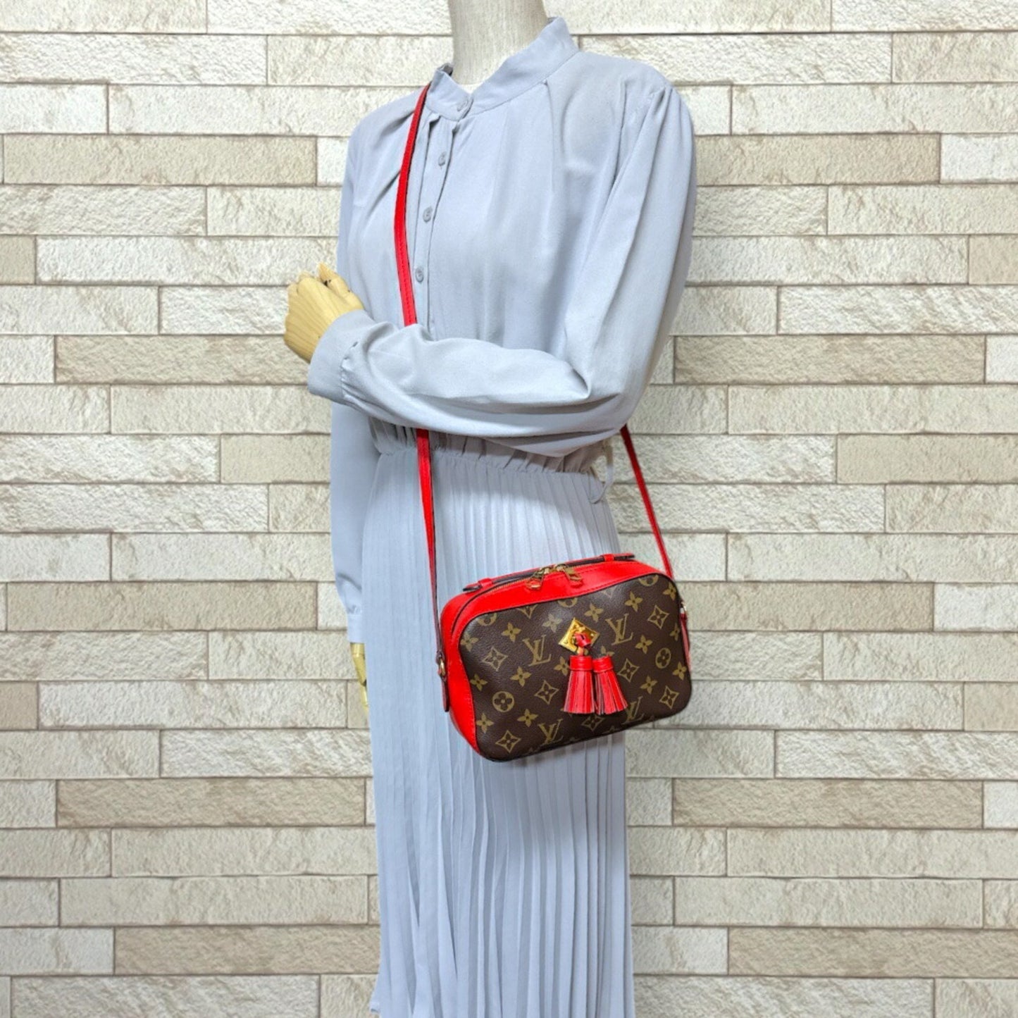 Louis Vuitton Saintonge Brown Canvas Shoulder Bag