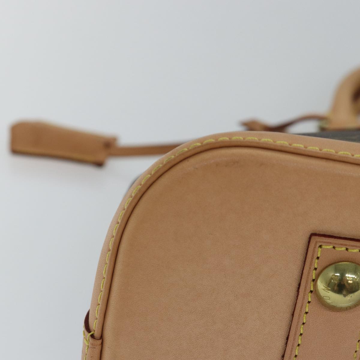 Louis Vuitton Alma Brown Canvas Hand Bag