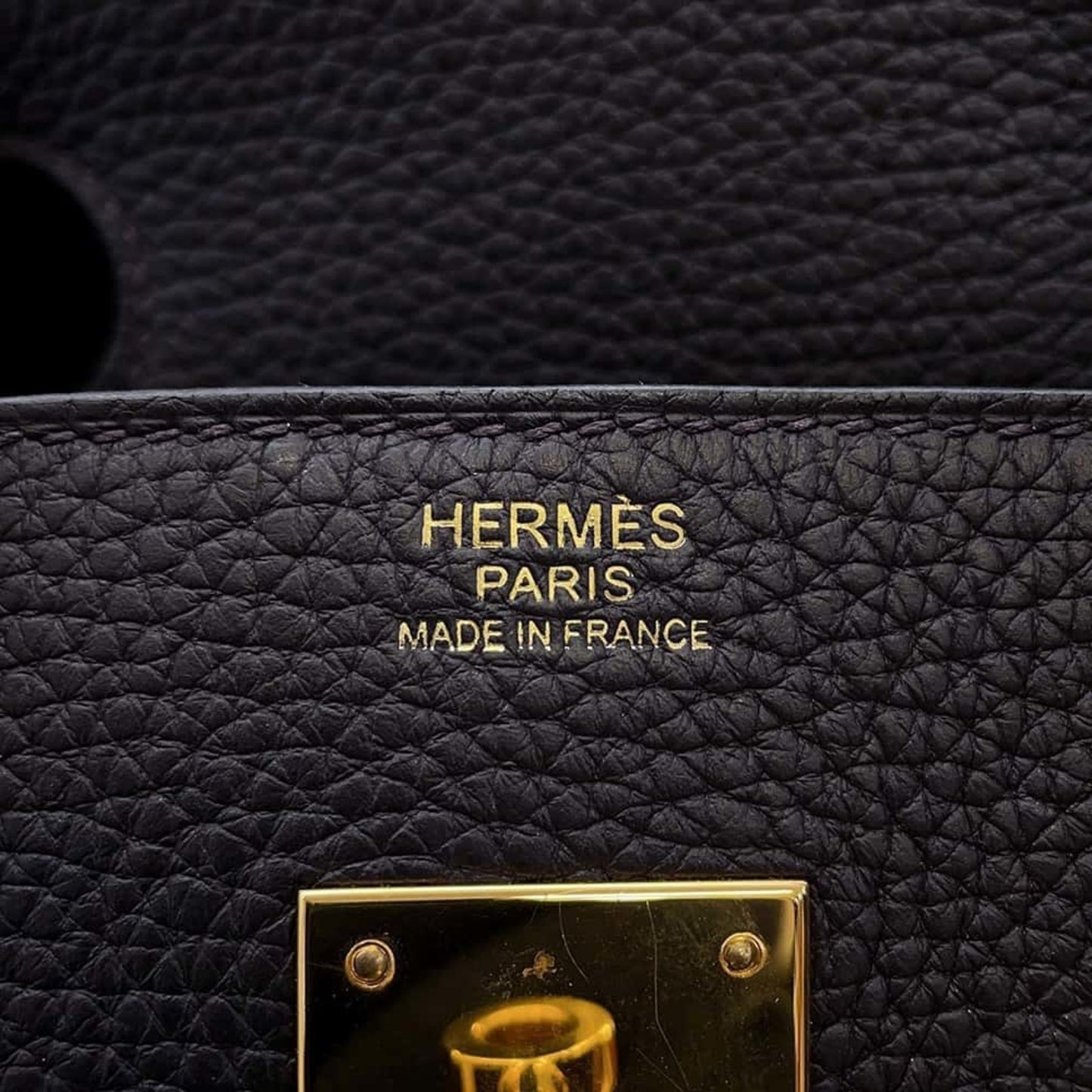 Hermès Gold Leather Hand Bag