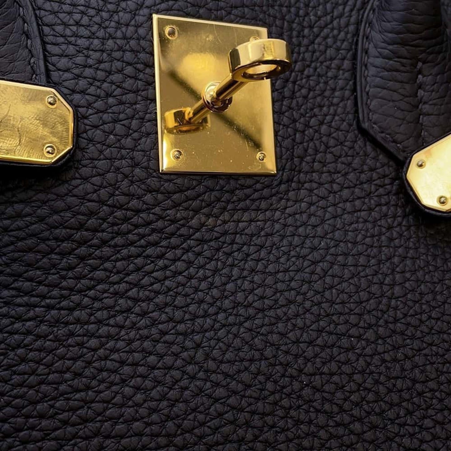 Hermès Gold Leather Hand Bag