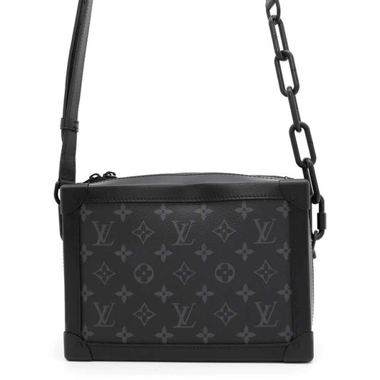 Louis Vuitton Soft Trunk Black Canvas Shoulder Bag