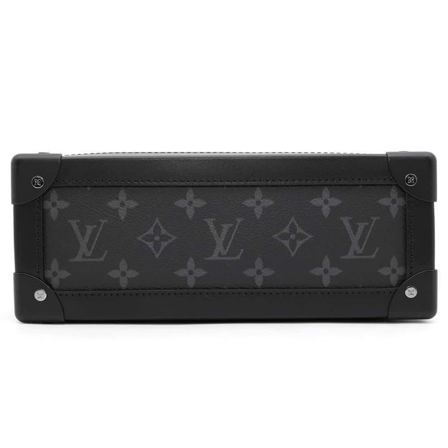 Louis Vuitton Soft Trunk Black Canvas Shoulder Bag