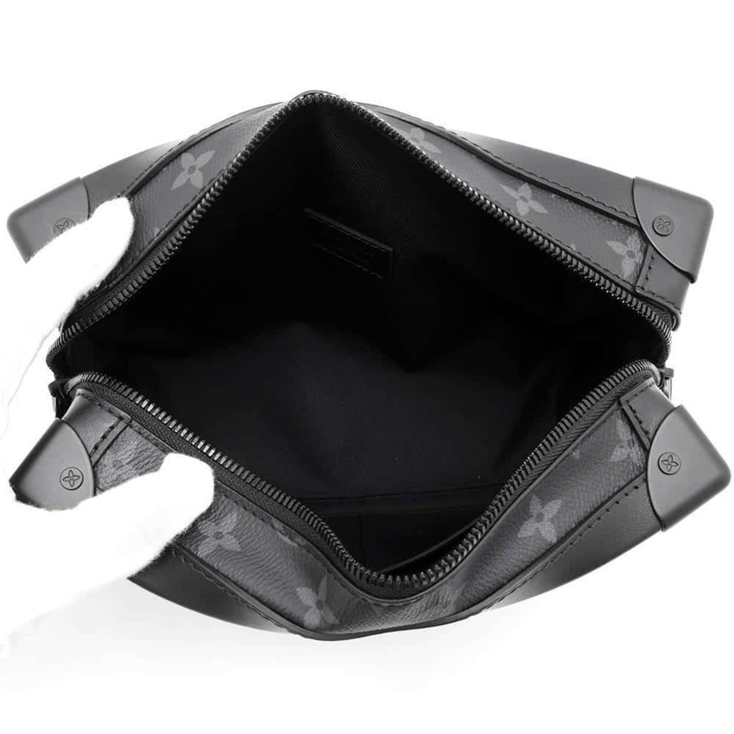 Louis Vuitton Soft Trunk Black Canvas Shoulder Bag