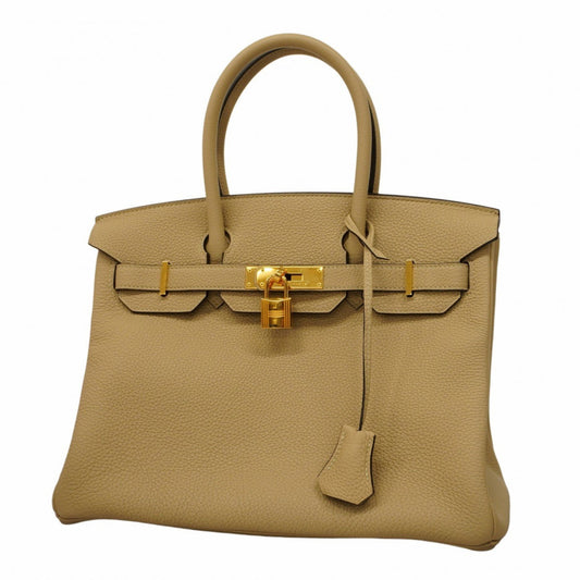 Hermès Birkin 30 Beige Leather Hand Bag