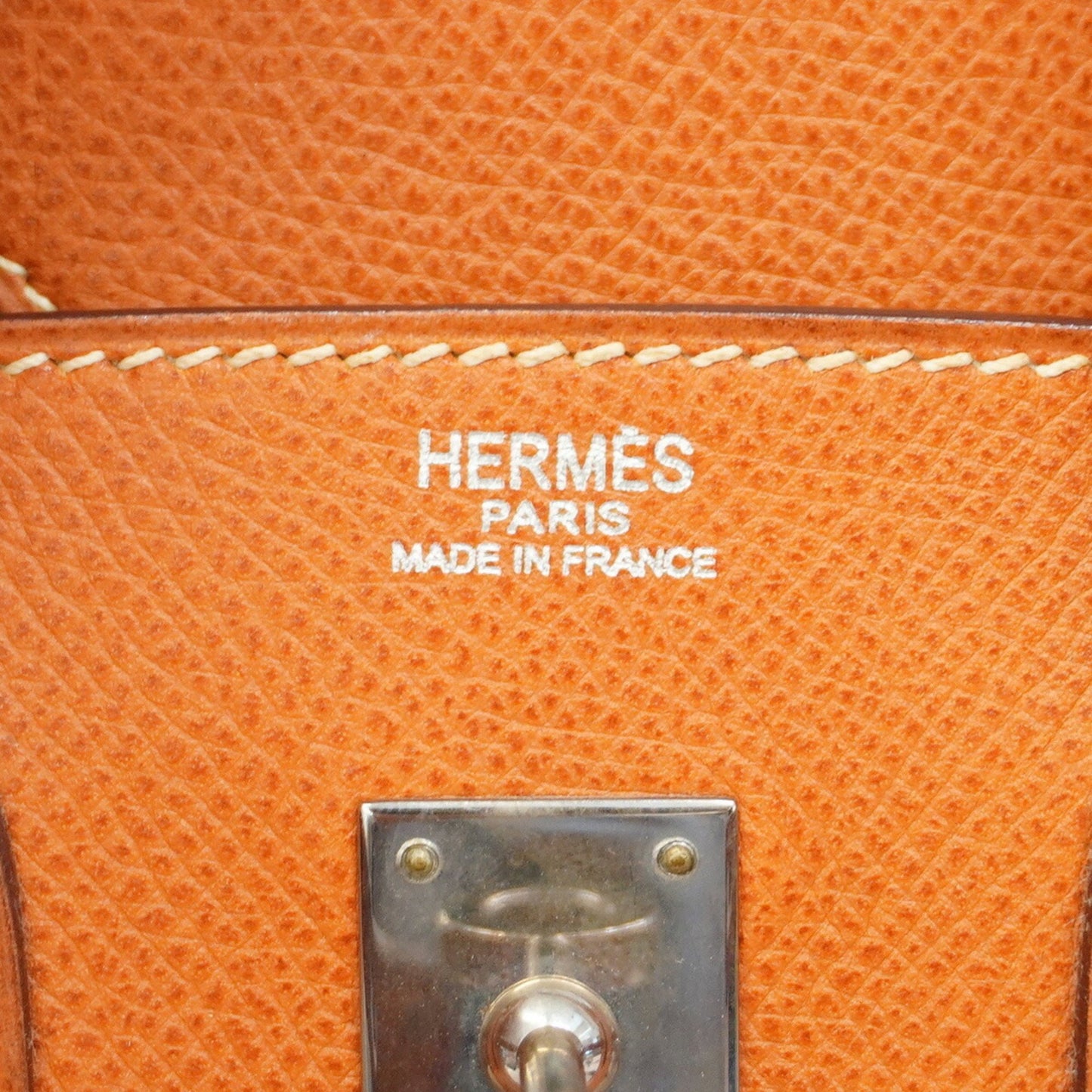 Hermès Birkin 25 Gold Leather Hand Bag