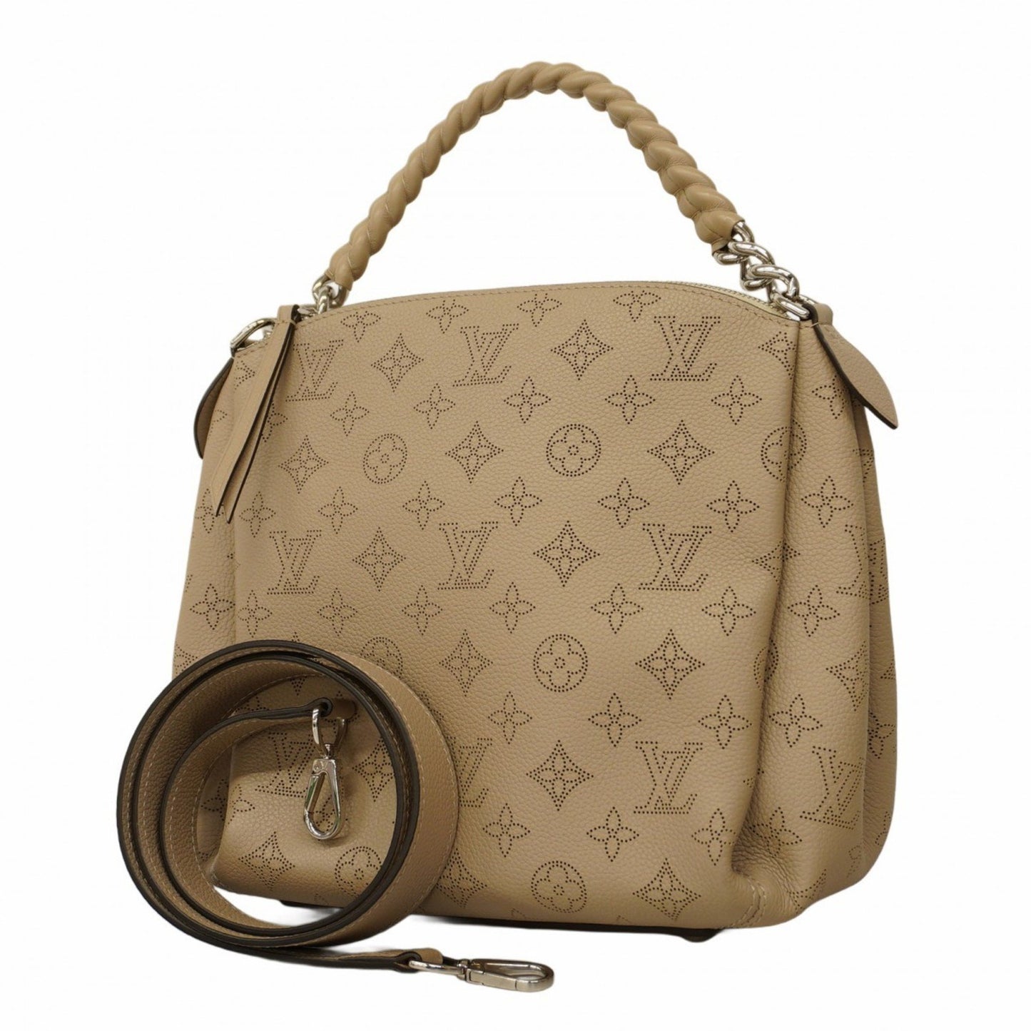 Louis Vuitton Babylone BB Beige Leather Hand Bag