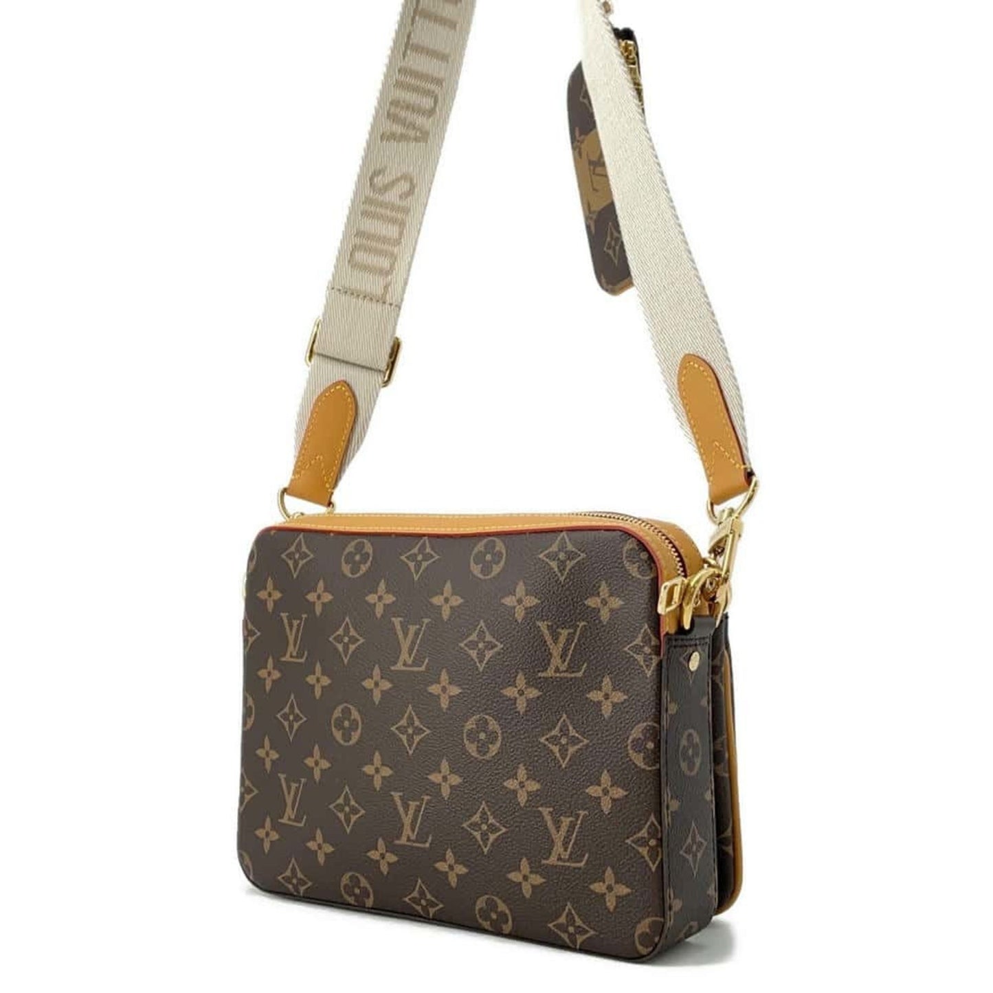 Louis Vuitton Trio Brown Canvas Shoulder Bag