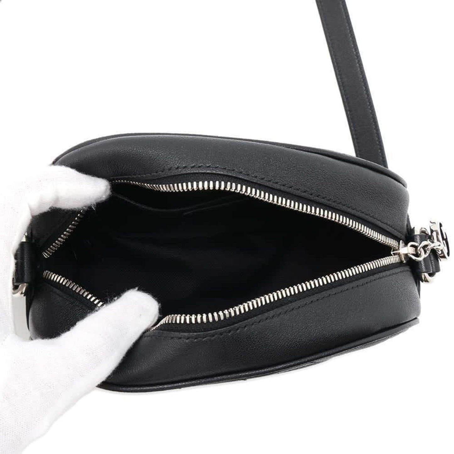 Gucci Black Leather Shoulder Bag