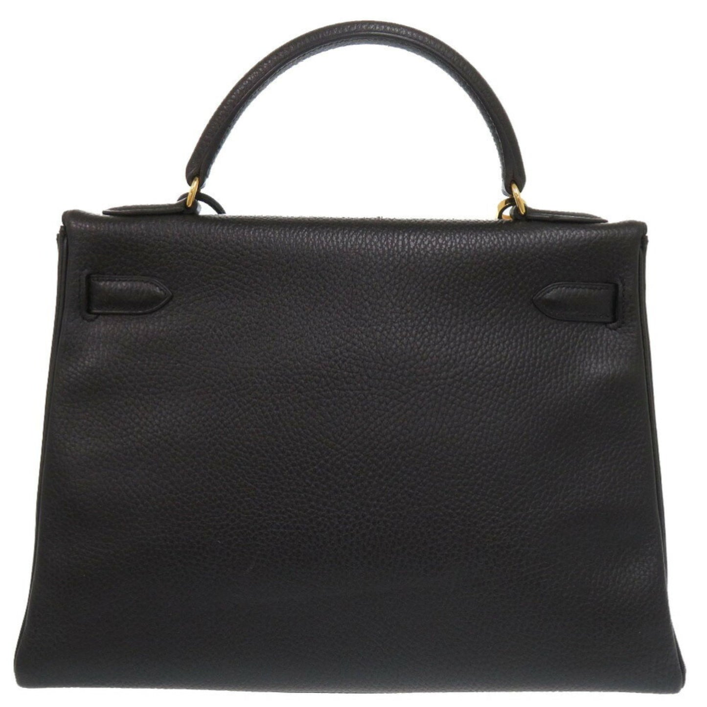 Hermès Kelly 32 Black Leather Hand Bag