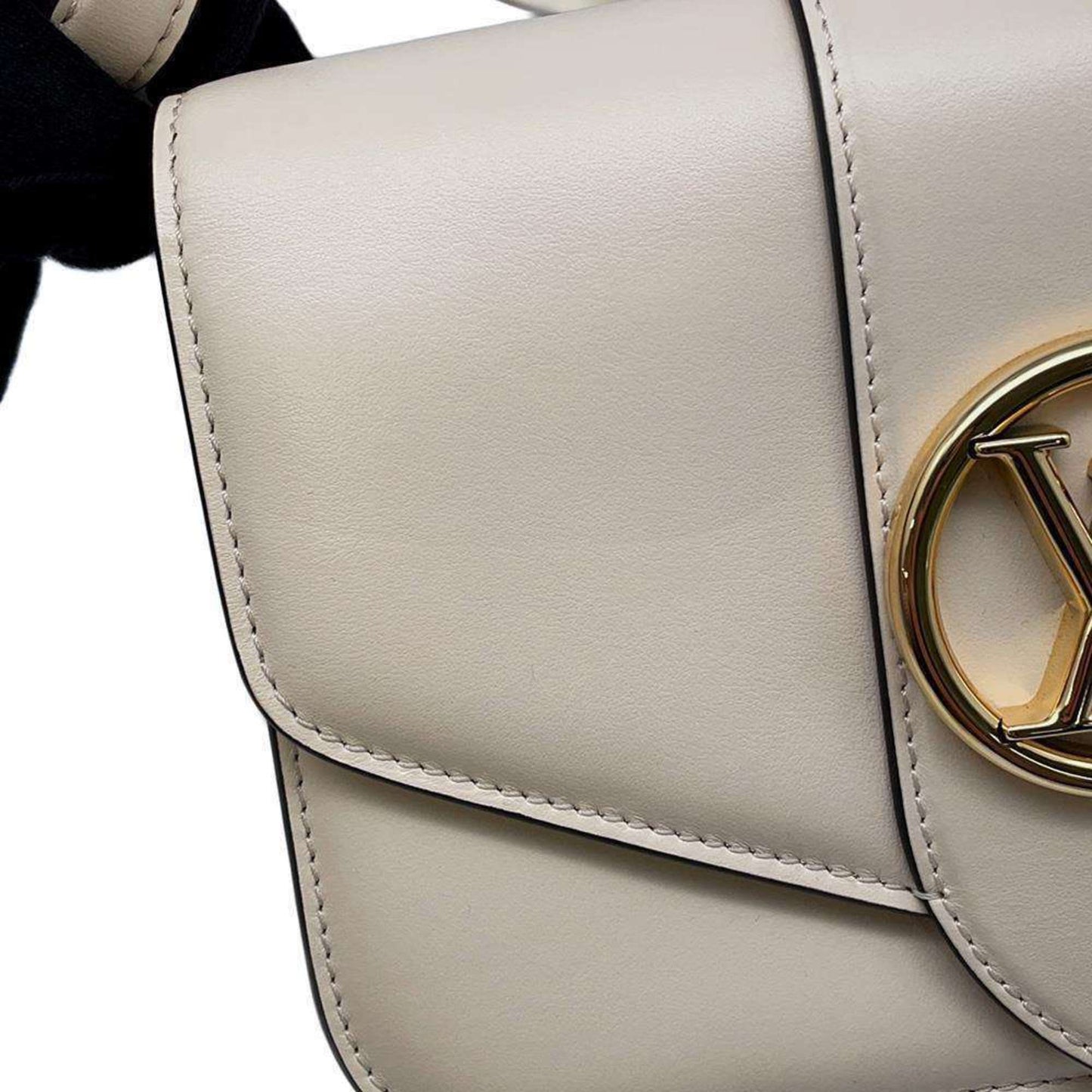 Louis Vuitton Pont Neuf Beige Leather Shoulder Bag