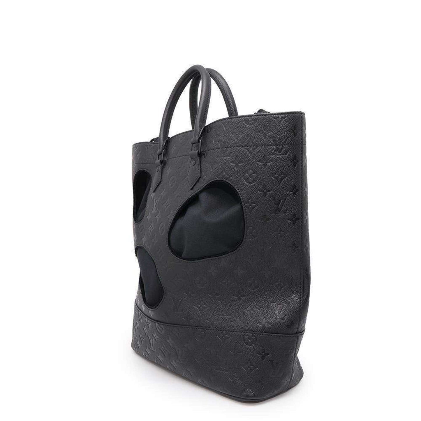 Louis Vuitton Holes Black Leather Tote Bag