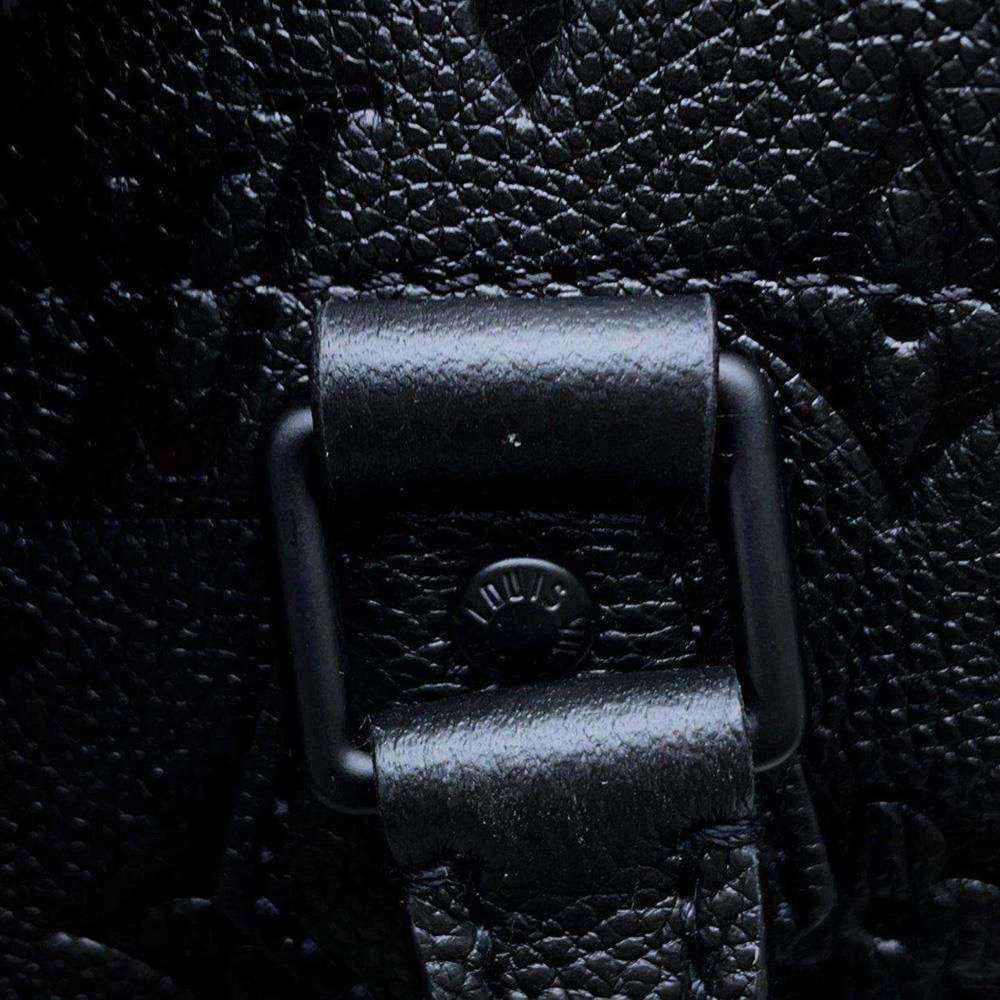 Louis Vuitton Holes Black Leather Tote Bag