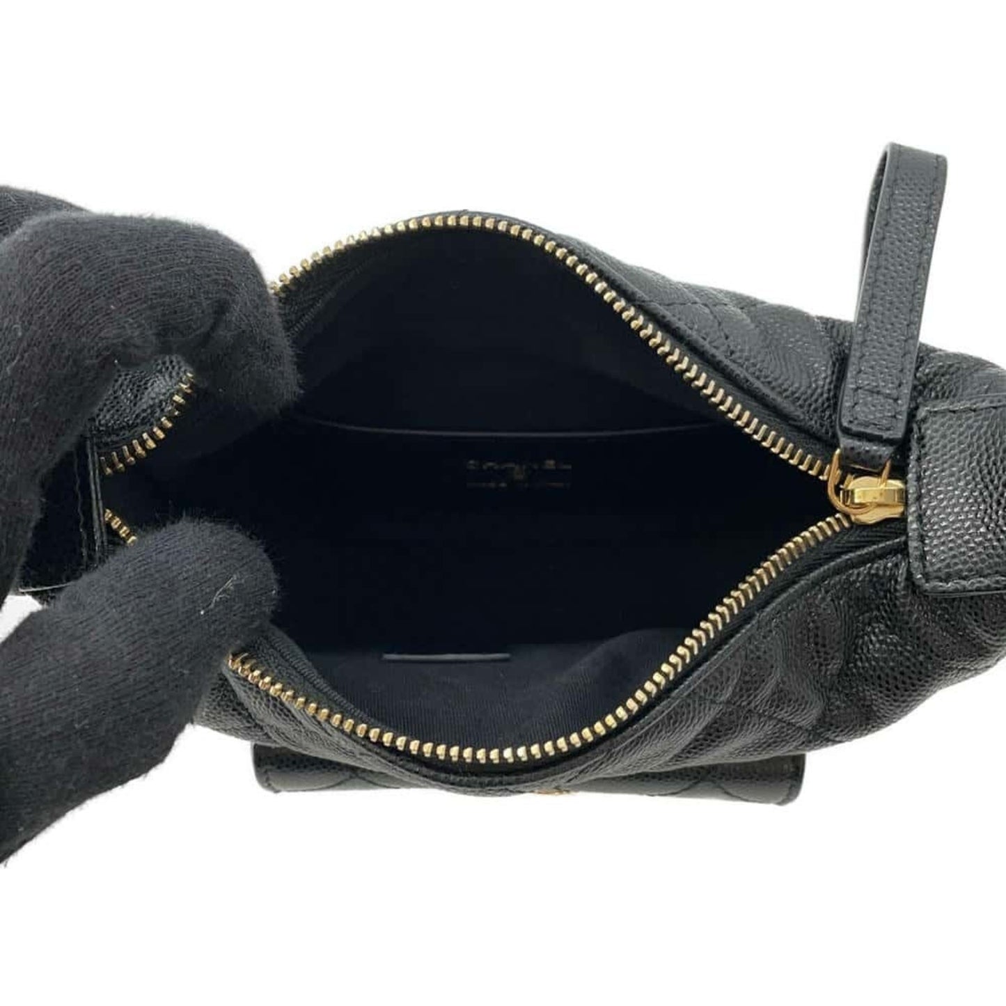 Chanel Black Leather Hand Bag