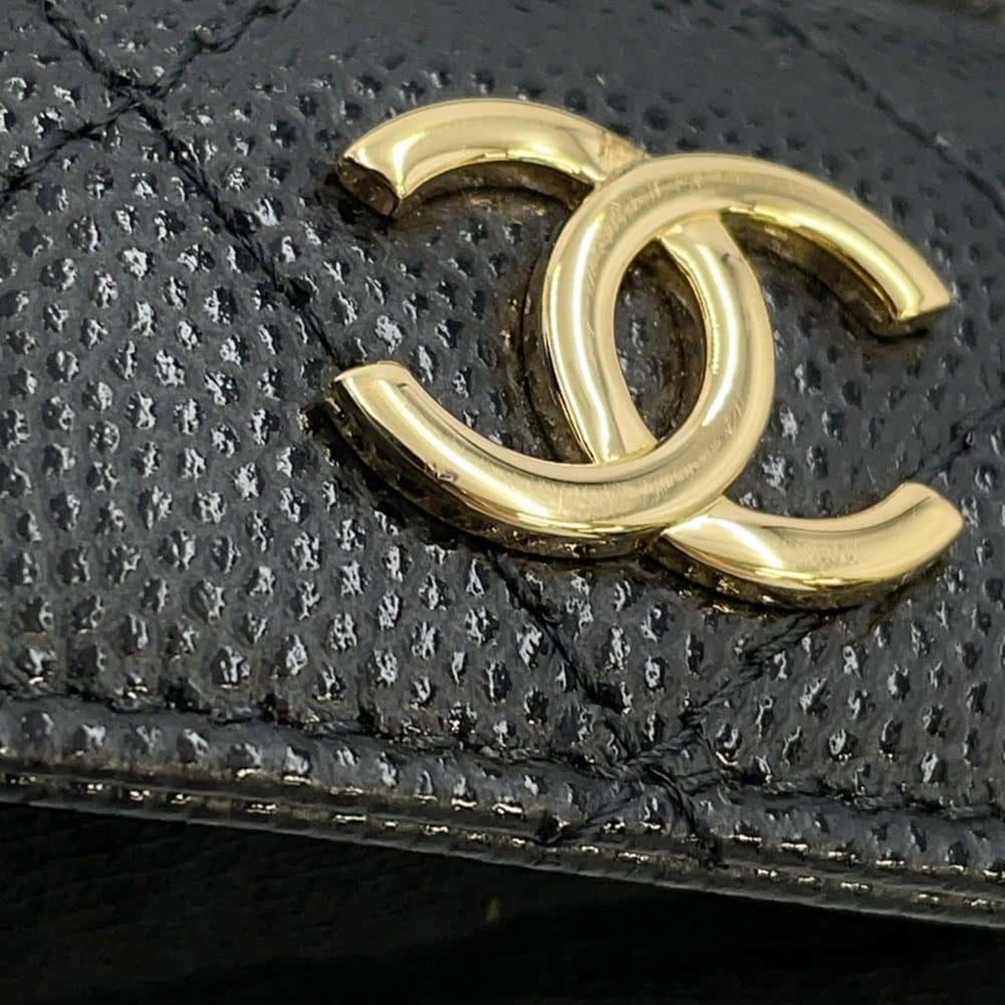 Chanel Black Leather Hand Bag