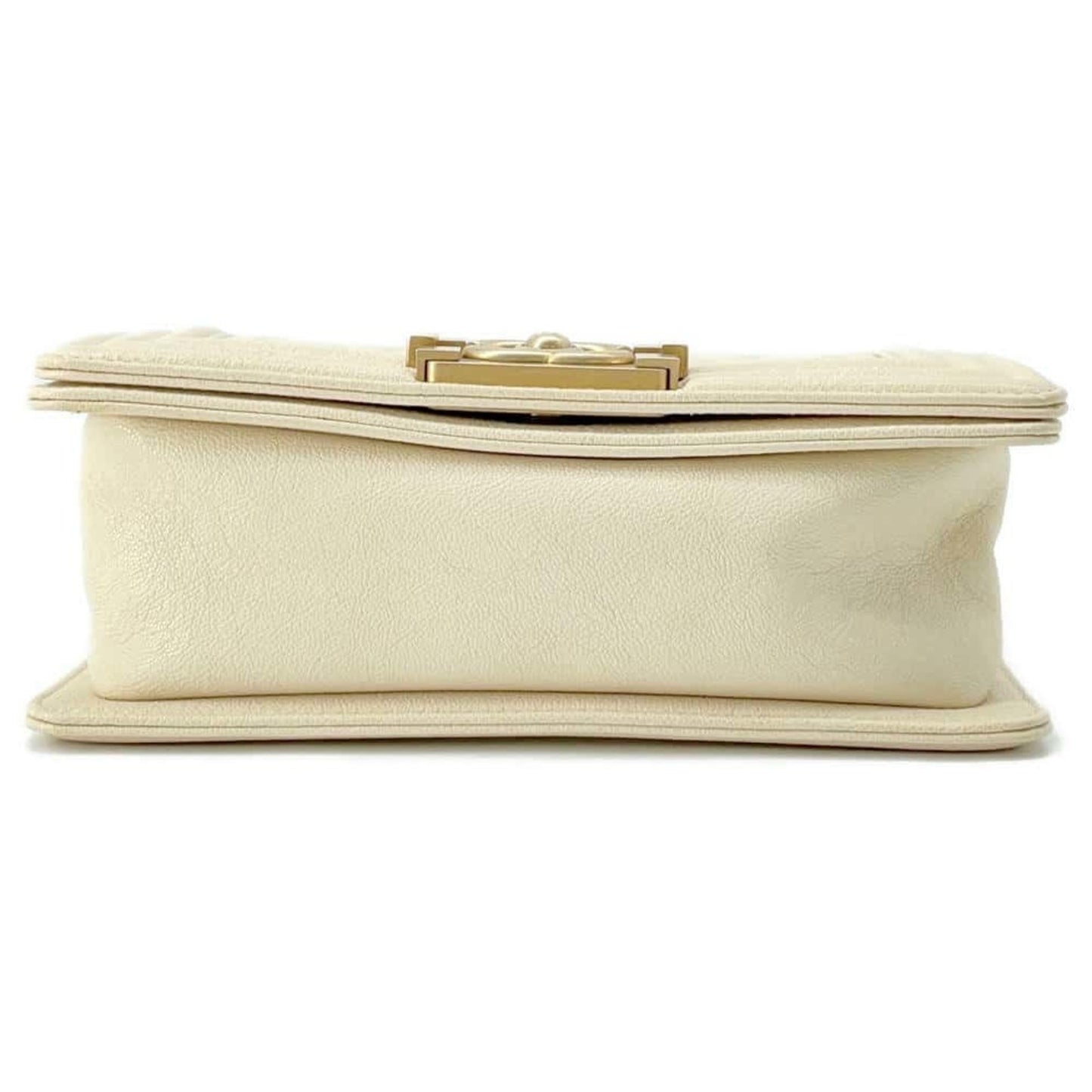 Chanel Boy Beige Leather Shoulder Bag