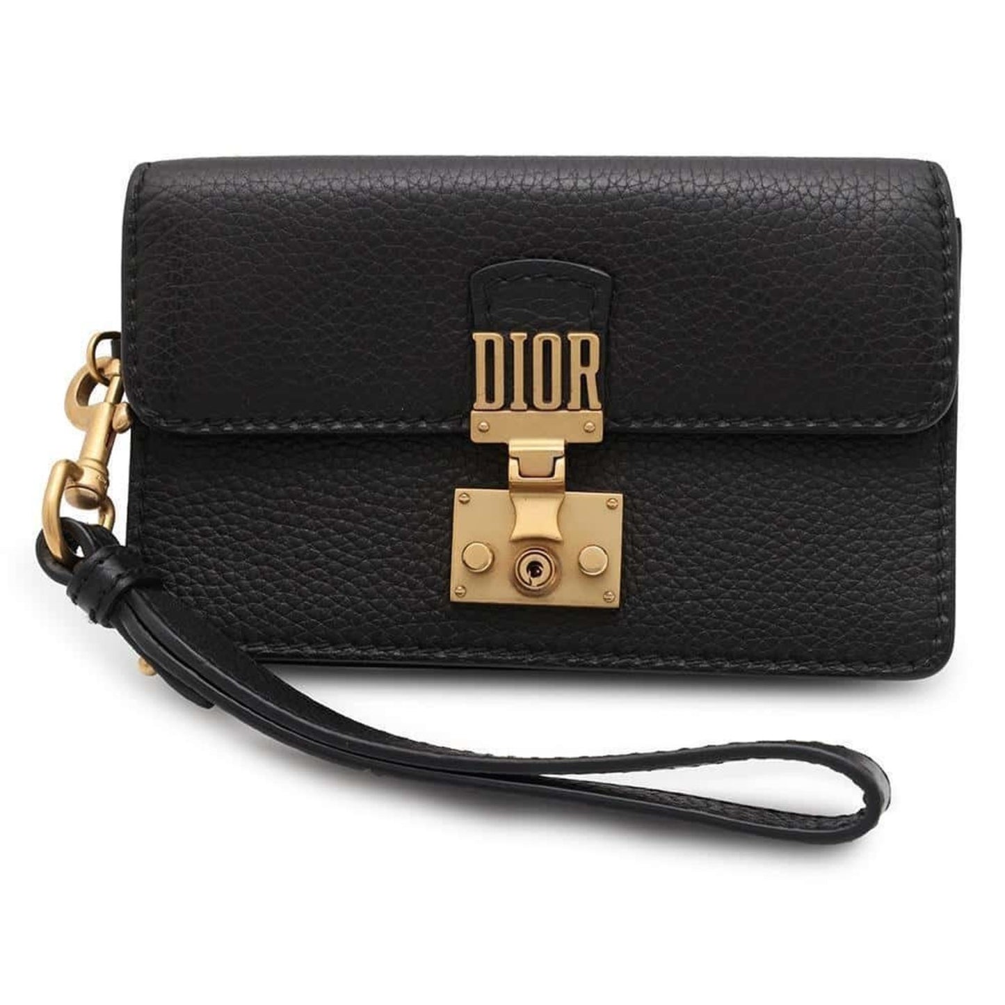 Dior Addict Black Leather Clutch Bag