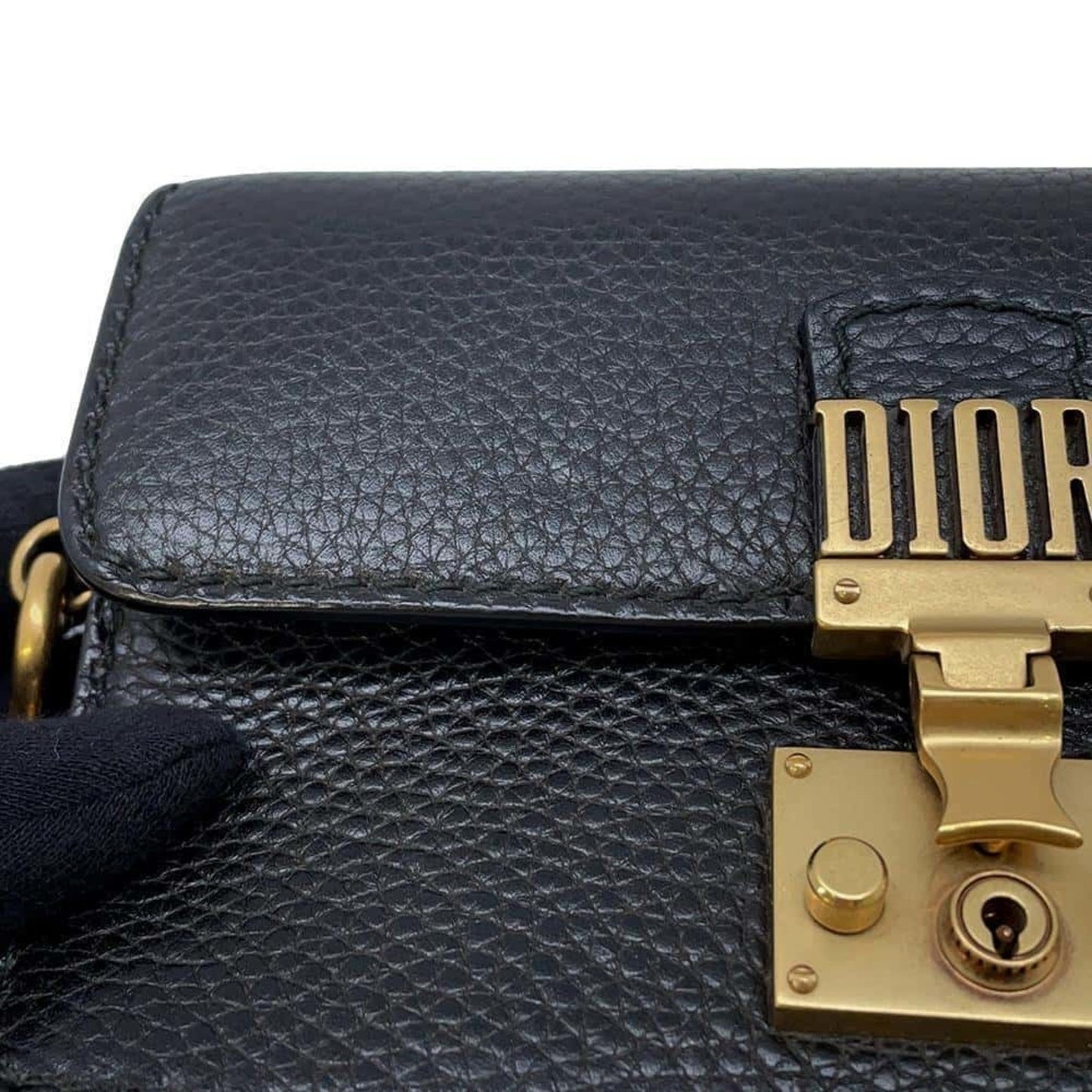 Dior Addict Black Leather Clutch Bag