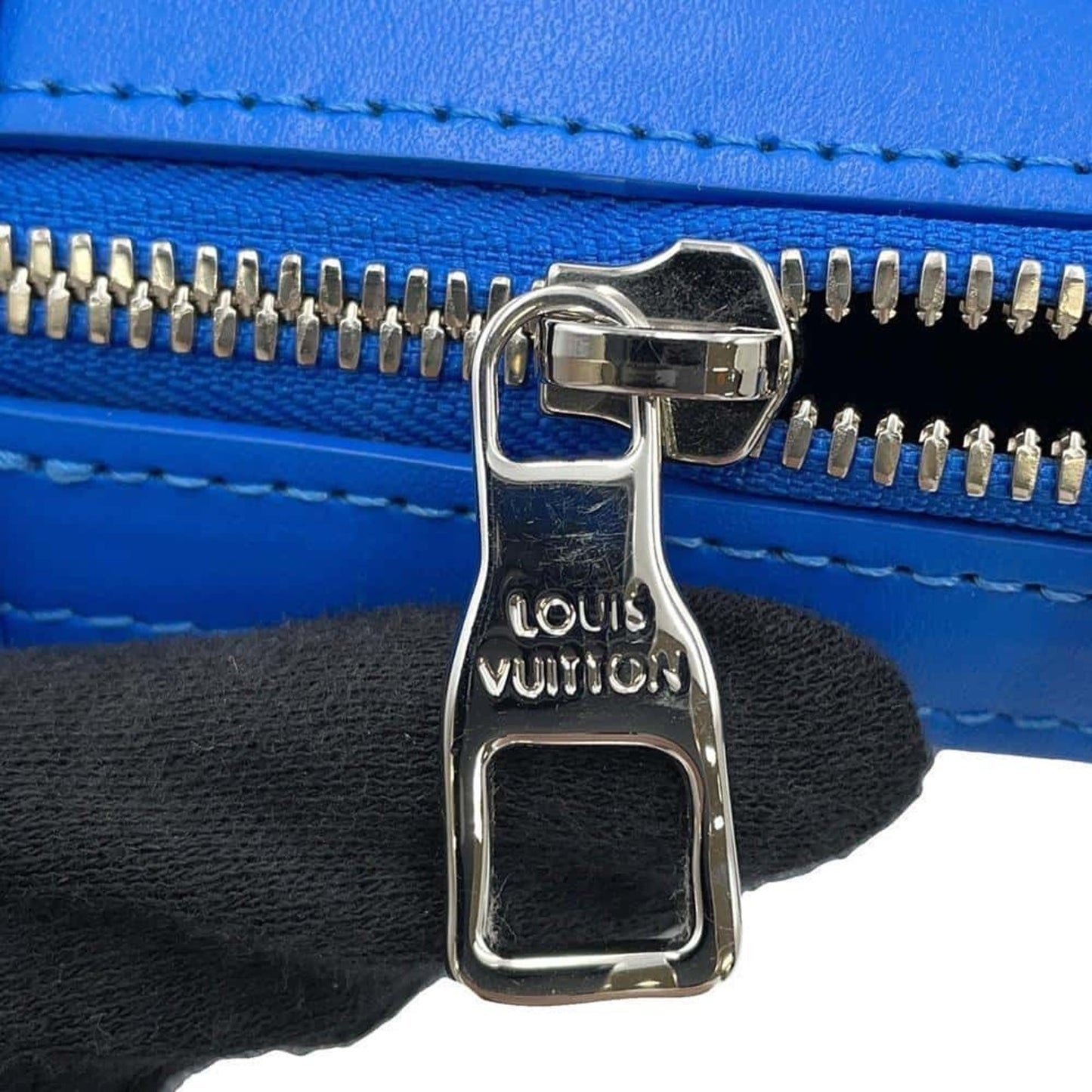 Louis Vuitton Blue Canvas Shopper Bag