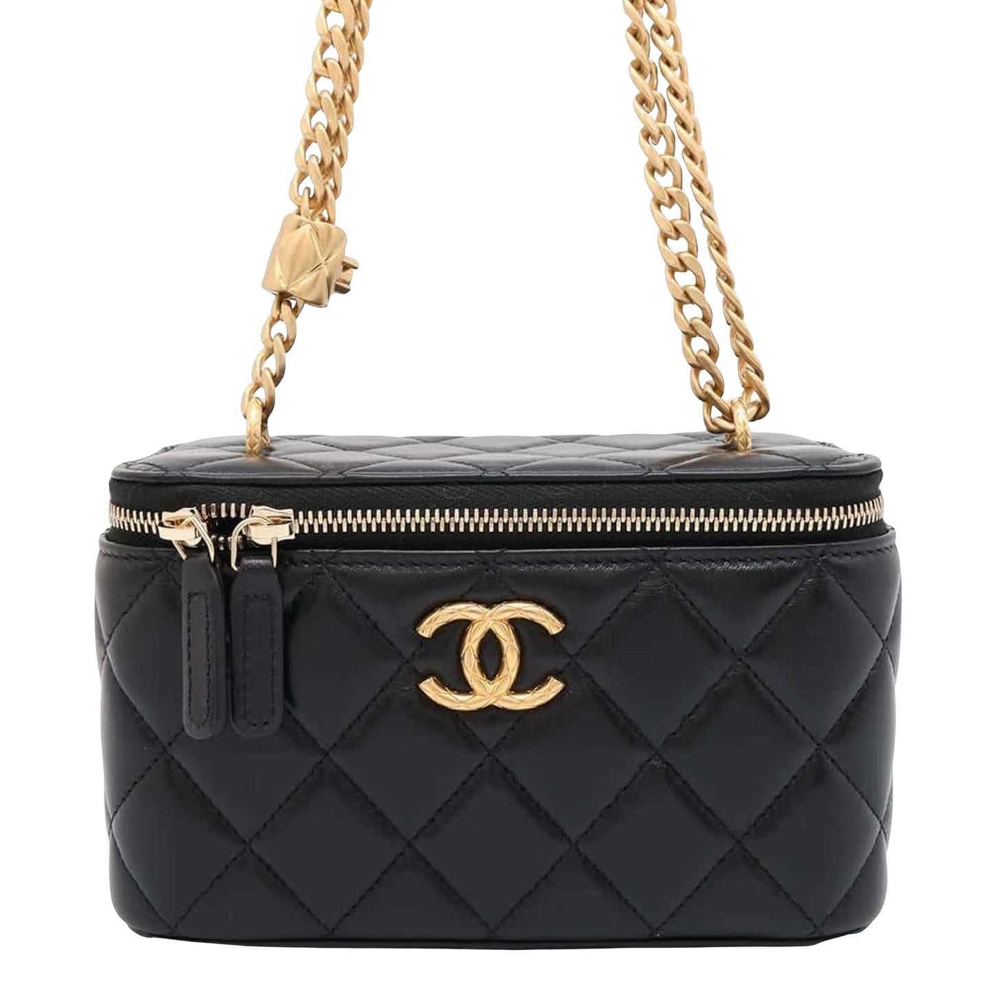 Chanel Black Suede Shopper Bag