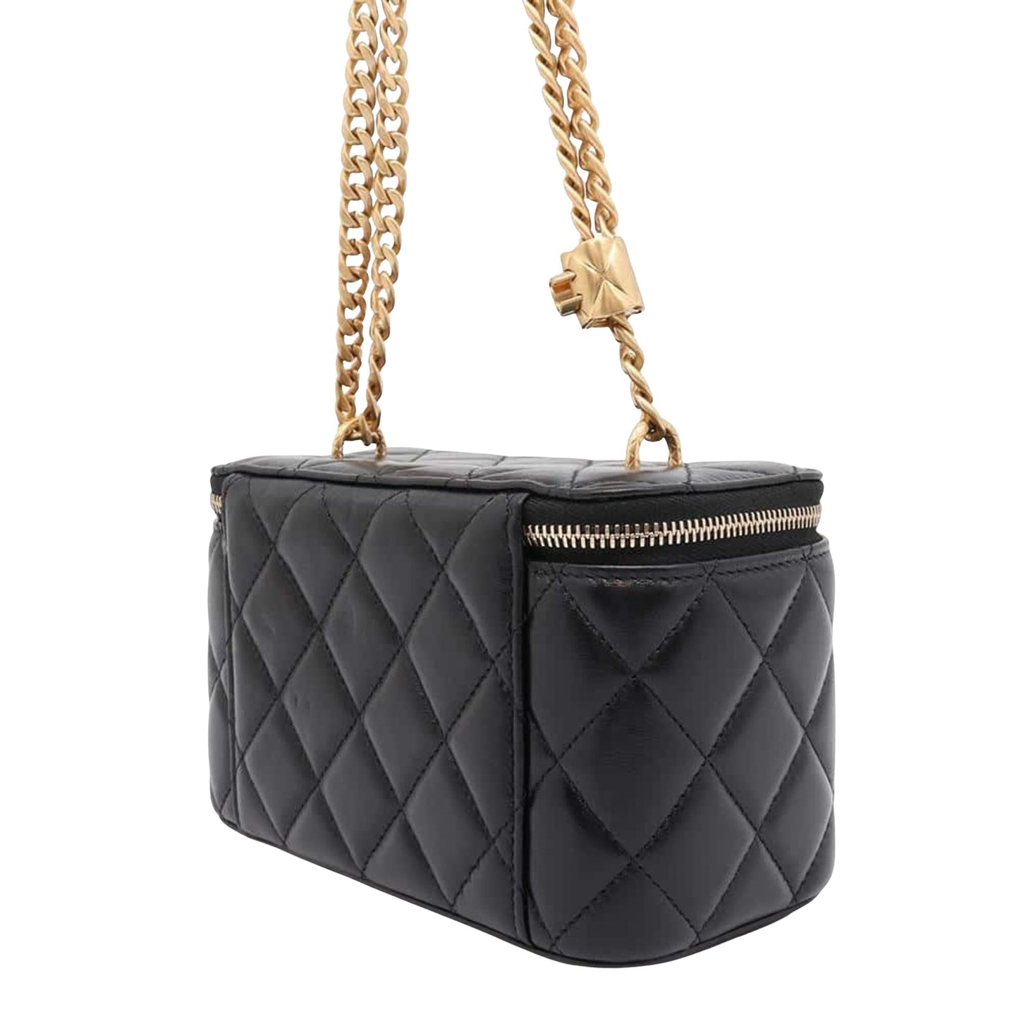 Chanel Black Suede Shopper Bag