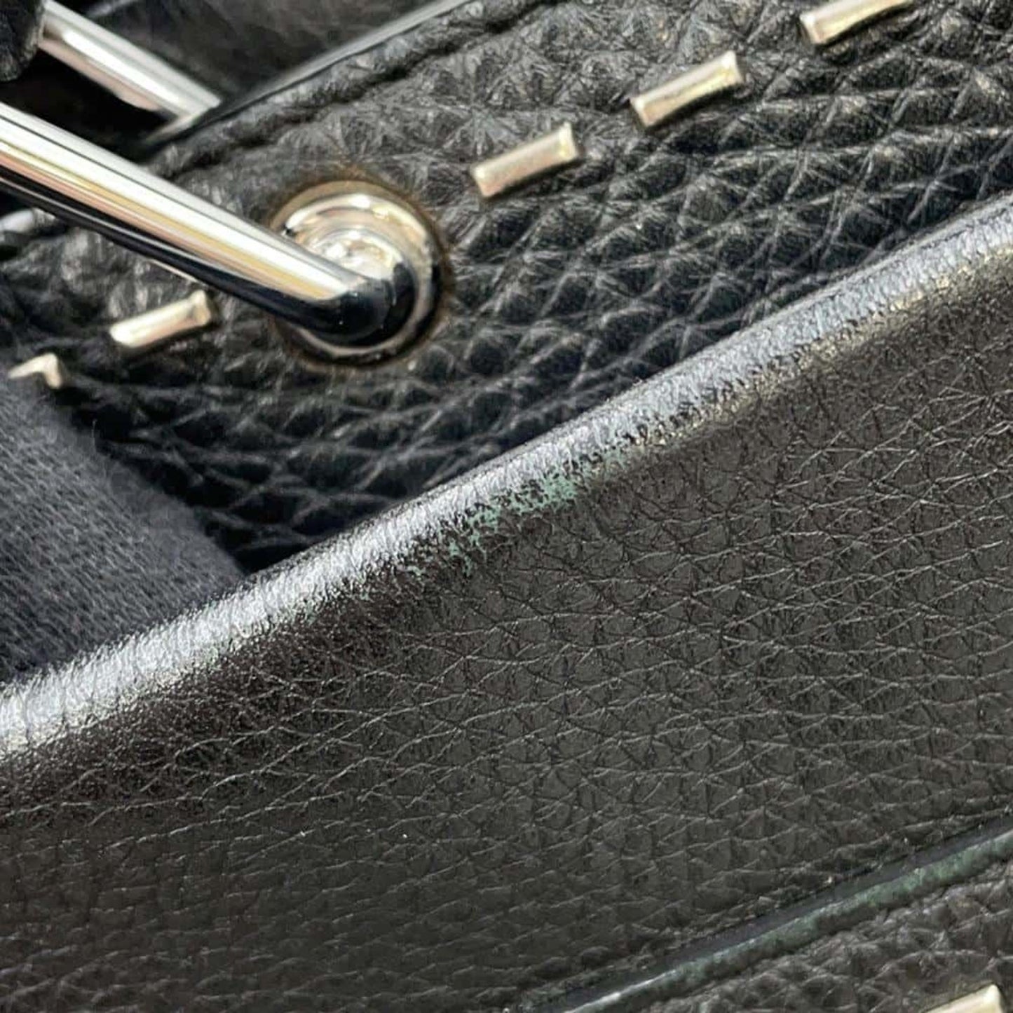 Fendi Black Leather Hand Bag