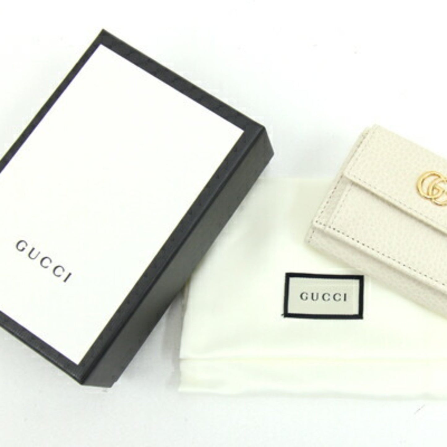 Gucci GG Marmont White Leather Wallet Accessories