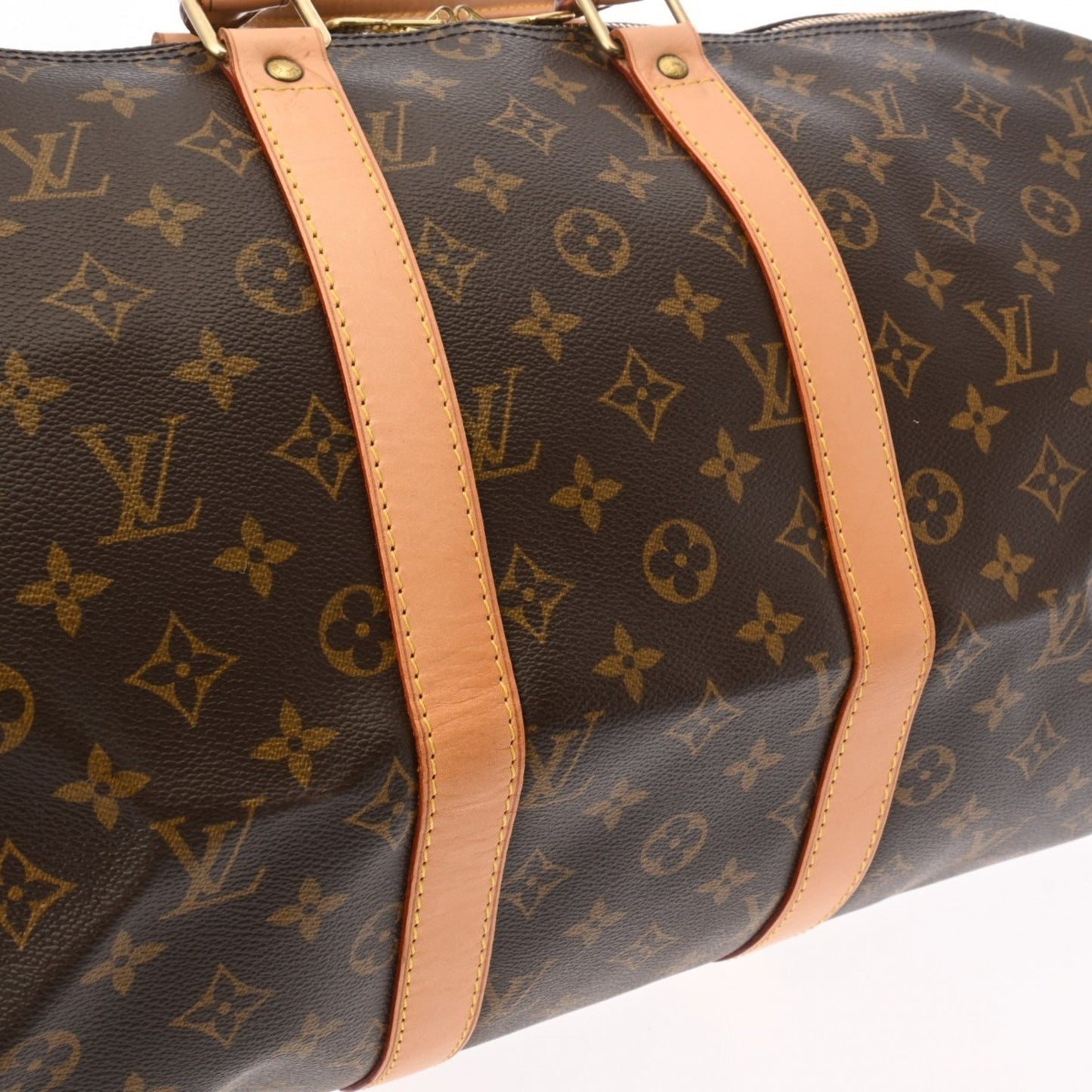 Louis Vuitton Keepall 45 Brown Canvas Travel Bag