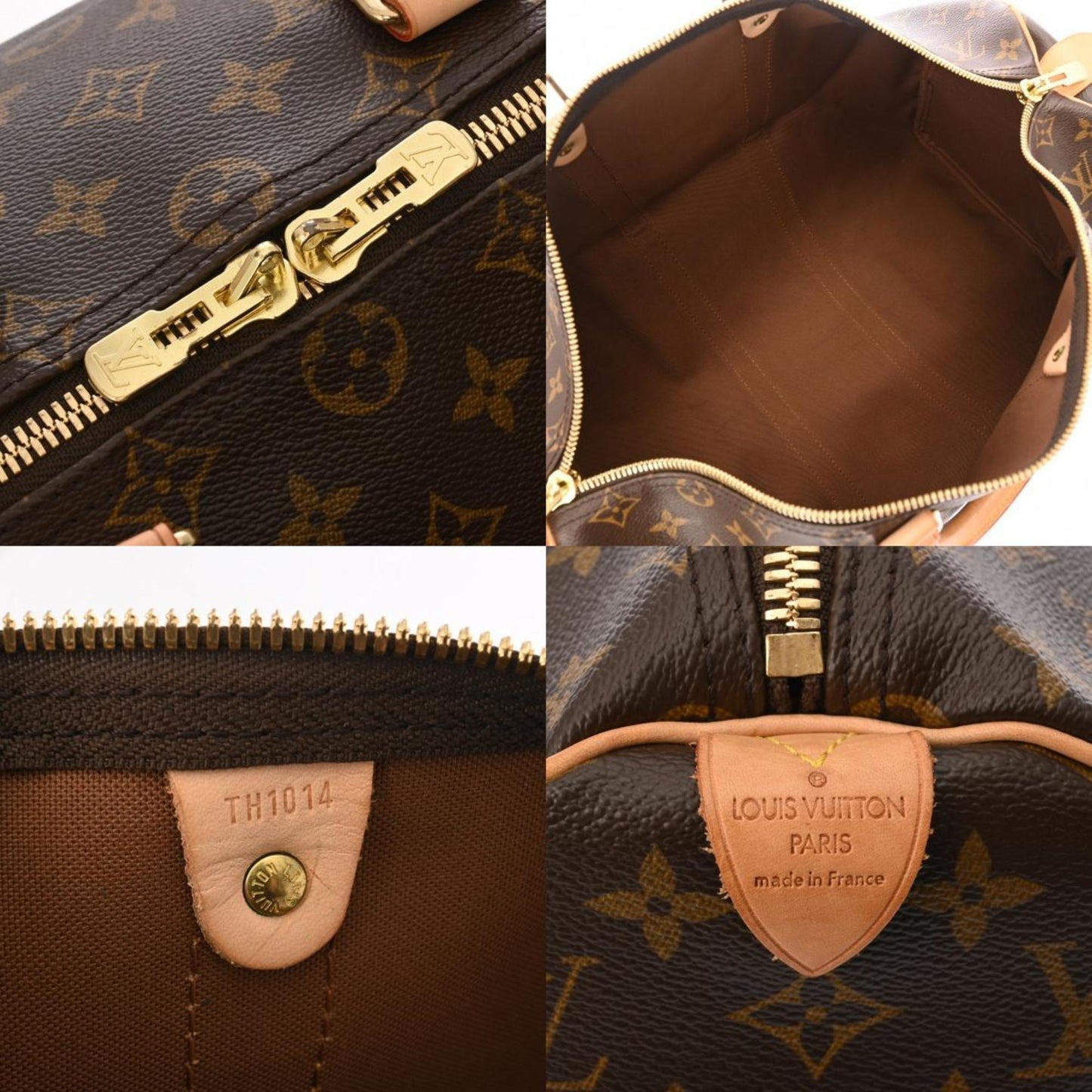 Louis Vuitton Keepall 45 Brown Canvas Travel Bag