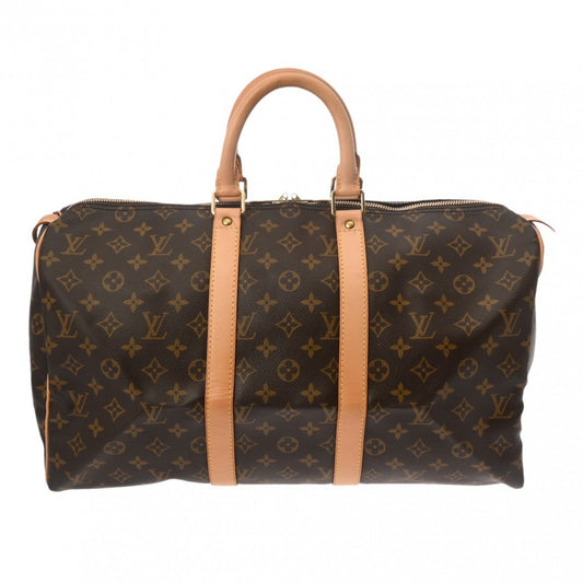 Louis Vuitton Keepall 45 Brown Canvas Travel Bag