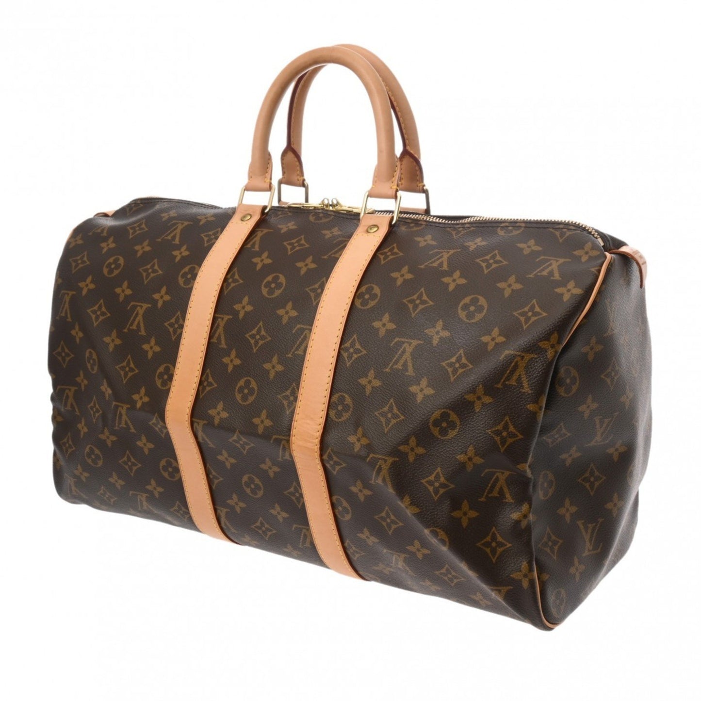 Louis Vuitton Keepall 45 Brown Canvas Travel Bag