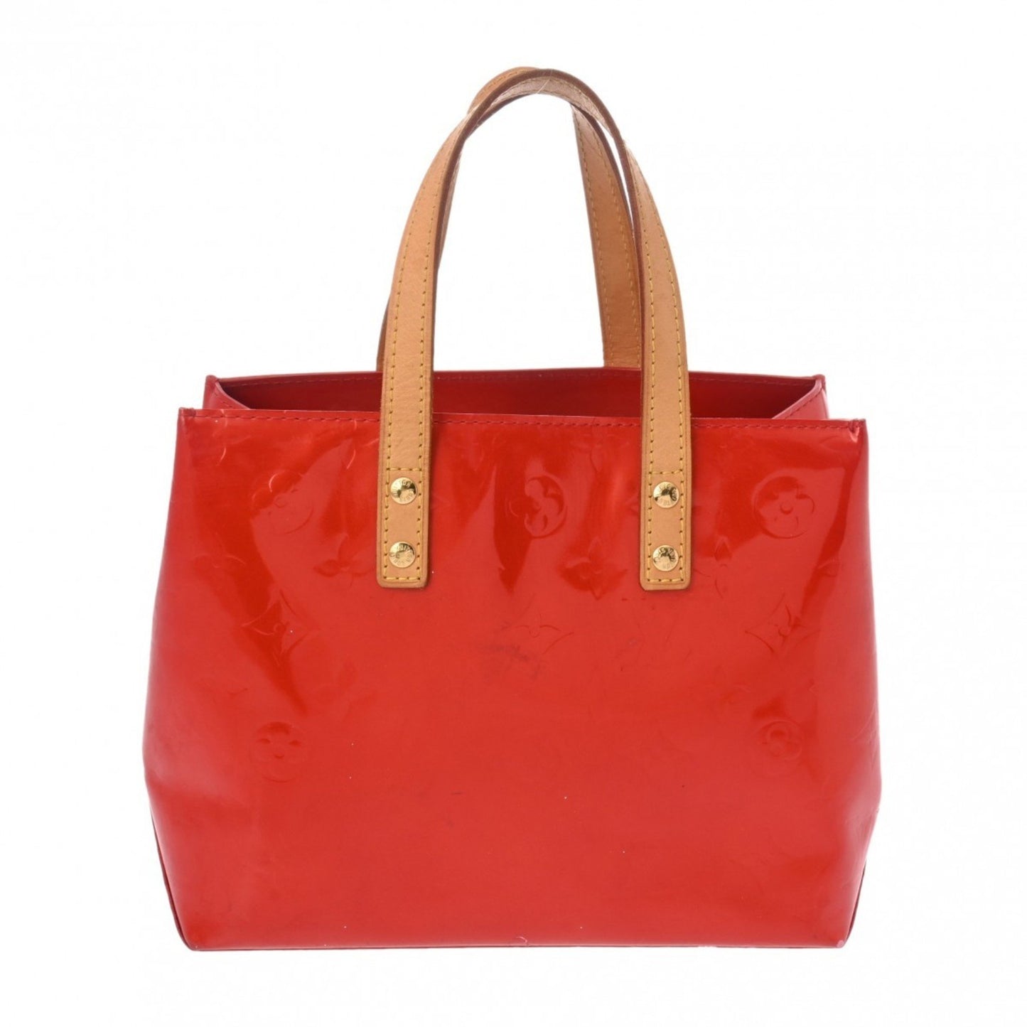 Louis Vuitton Reade Red Patent Leather Hand Bag