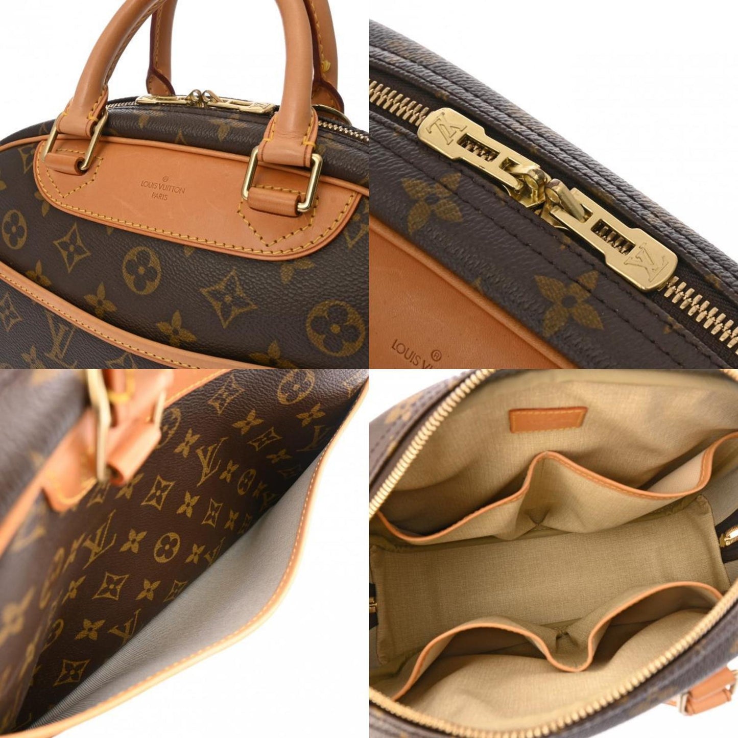 Louis Vuitton Trouville Brown Canvas Hand Bag